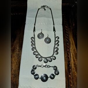 Lucky Brand Necklace, Earrings And Bracelet Set